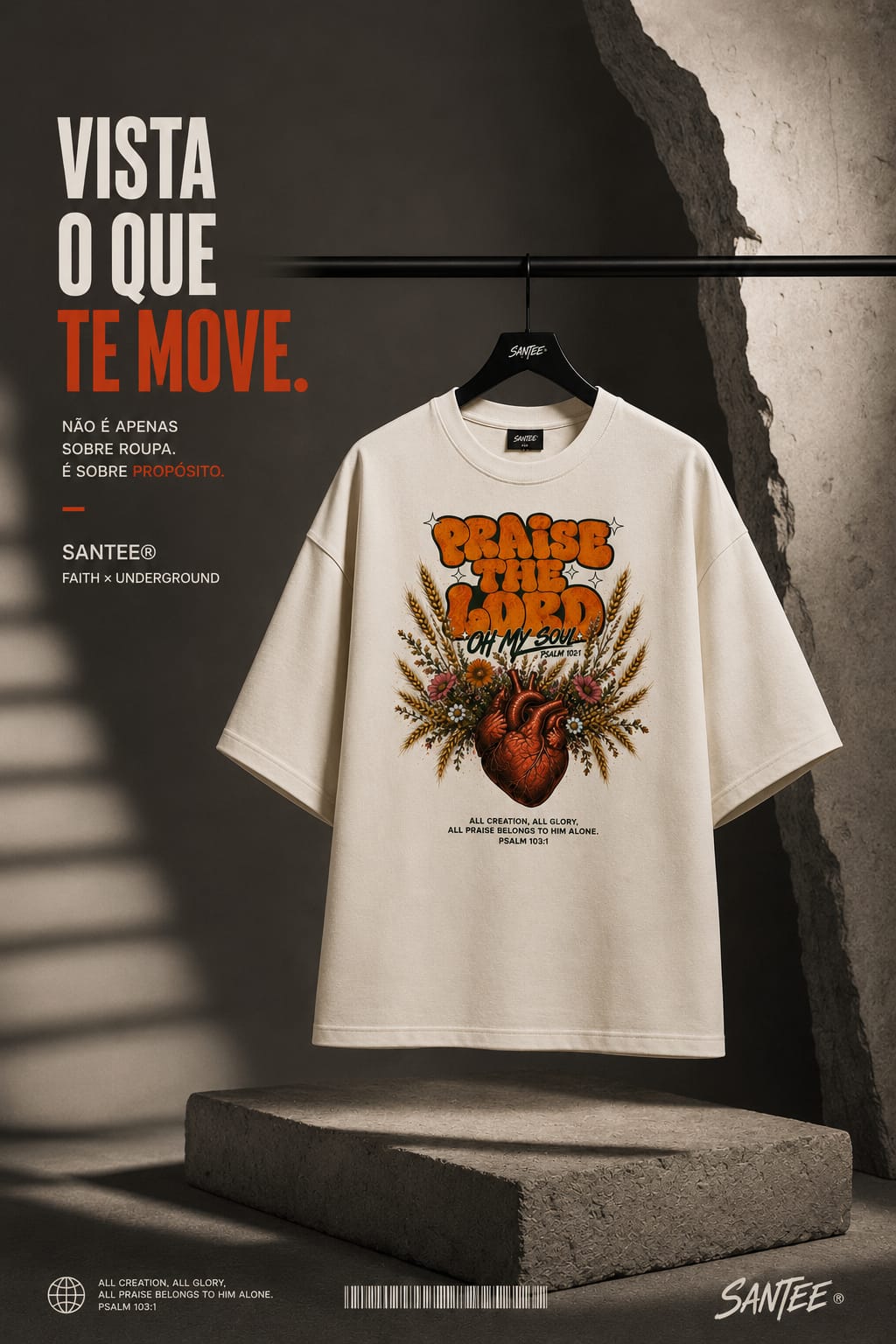 Camiseta Santee Praise The Lord, Oh My Soul